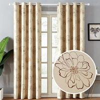 topfinel new luxury modern shade blackout curtains for living room the bedroom kitchen room window curtain set blinds drapes