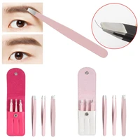 new women fashion eyebrow tweezer false eyelash clip brow trimmer hair removal stainless steel professional beauty makeup tools