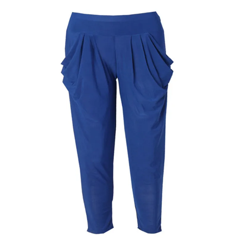 Шаровары в простом индийском стиле для женщин повседневные облегающие