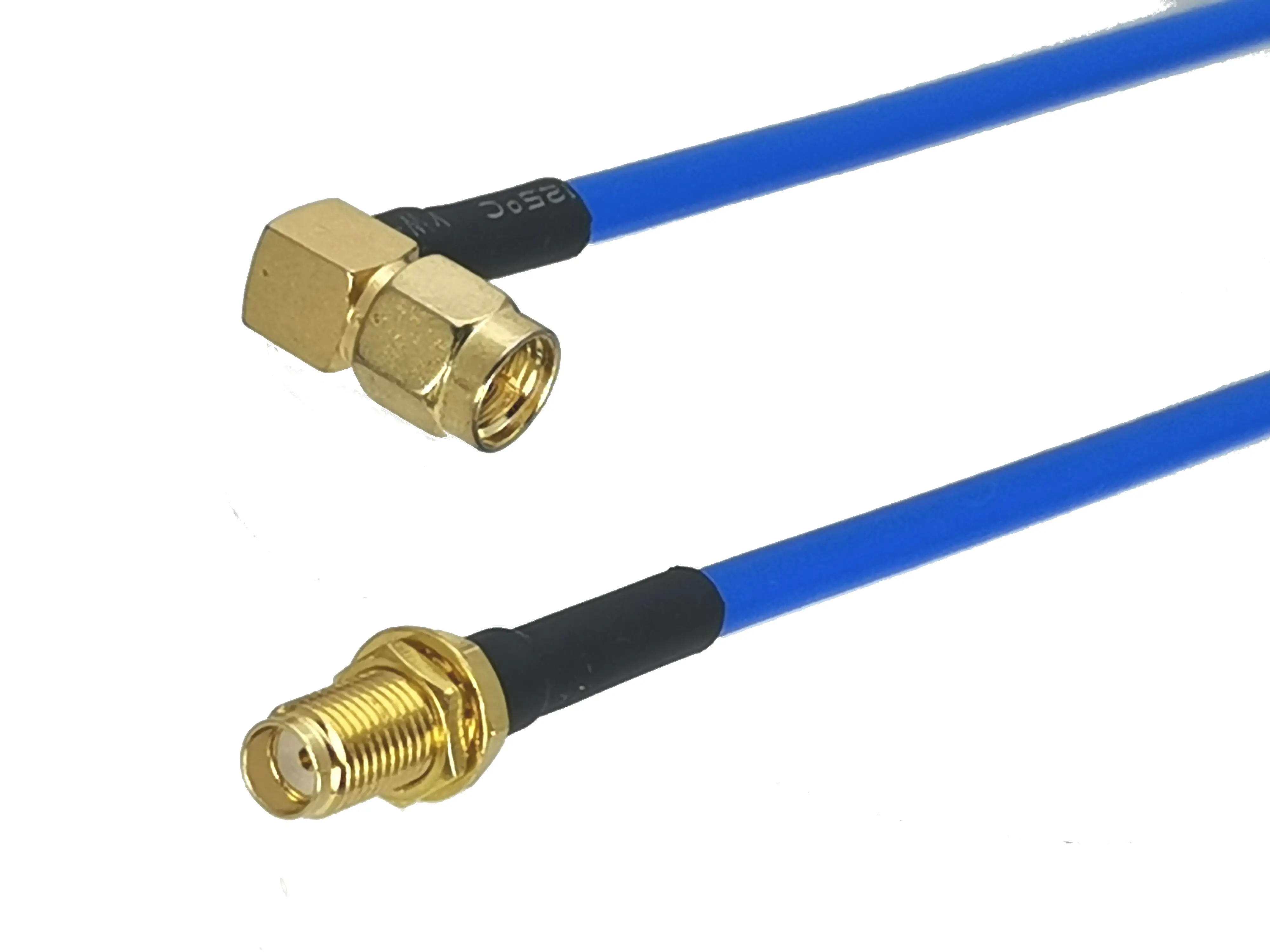 

1 шт. RG402 0,141 "RP-SMA мужской правый угол для RP-SMA женский переборка RF коаксиальный джемпер Pigtail Bule полу Гибкий кабель 4 дюйма ~ 10 м