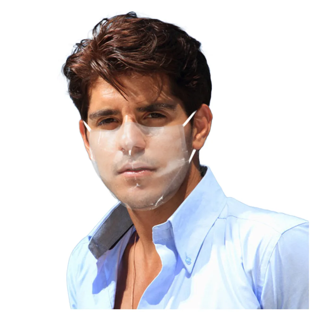 Для взрослых унисекс в виде прозрачной 1 шт. карандаш для губ маска лица с ясным