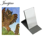 Настольное зеркало JWEIJIAO с мультяшным ежиком, настольное зеркало из нержавеющей стали, кииды, инструменты для макияжа, карманные зеркала HF33