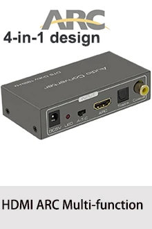 Настоящий 4K HDMI коммутатор 5X1 с аудио селекторным переключателем с дистанционным HDMI 5 в 1 выход 1,4 В для PS4, HDTV, DVD, STB и т. Д