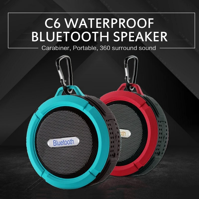 Мини Портативный TF сабвуфер C6 водонепроницаемый Bluetooth-динамик с большой