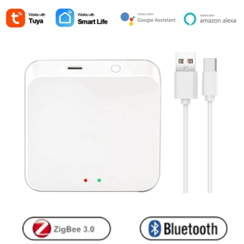 

Tuya Gateway ZigBee Bridge WIFI Bluetooth-Compatible Gateway Hub Smart Home Control For Tuya Smart Life Alexa Google Home