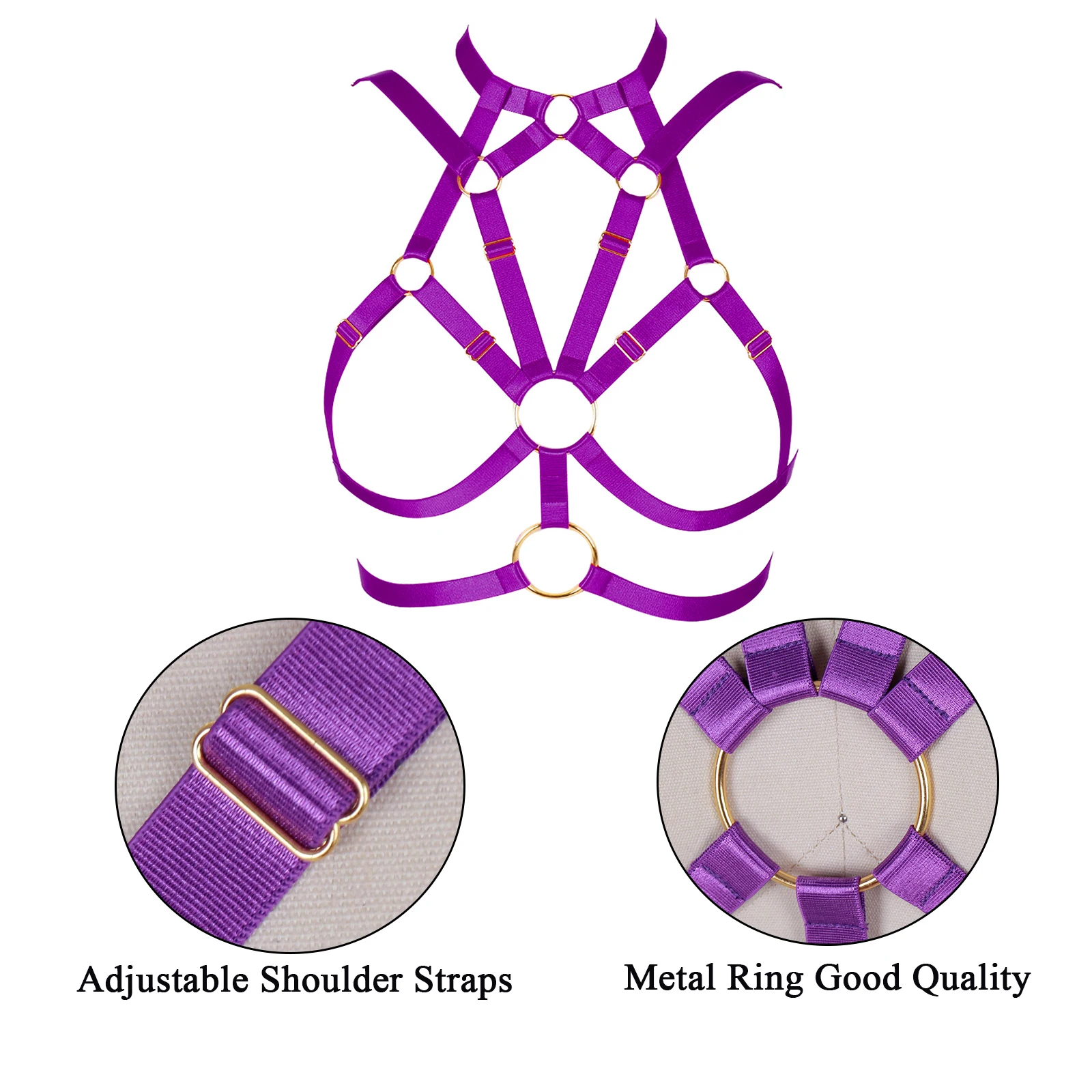 

Sexy Corset Spandex Harness Underwear Garter Belts Women Waist Straps Body Bondage Cage Straps Chest Cage Bra Lingerie Fetish