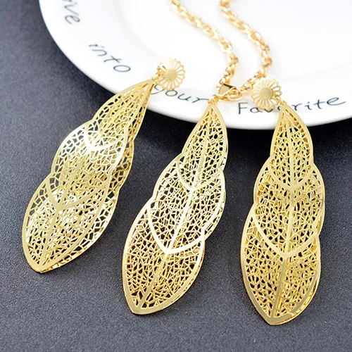 Sunny Jewelry, богемные Ювелирные наборы для женщин, серьги, ожерелье, большая медная фурнитура ювелирных изделий для свадьбы, юбилея, вечерние - Окраска металла: Earrings Necklace