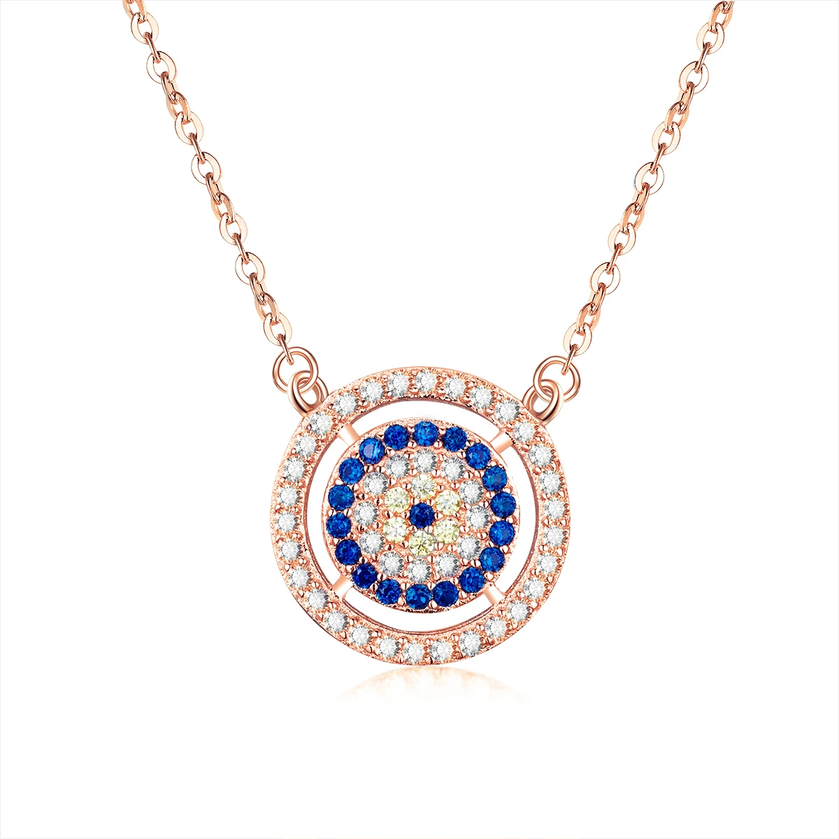 Женское Ожерелье злой глаз TONGZHE ожерелье из стерлингового серебра 925 пробы с