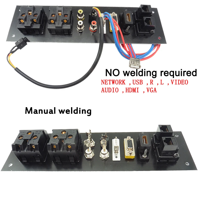 Мультимедийная USB аудио VGA Сеть из алюминиевого сплава HDMI совместимая с