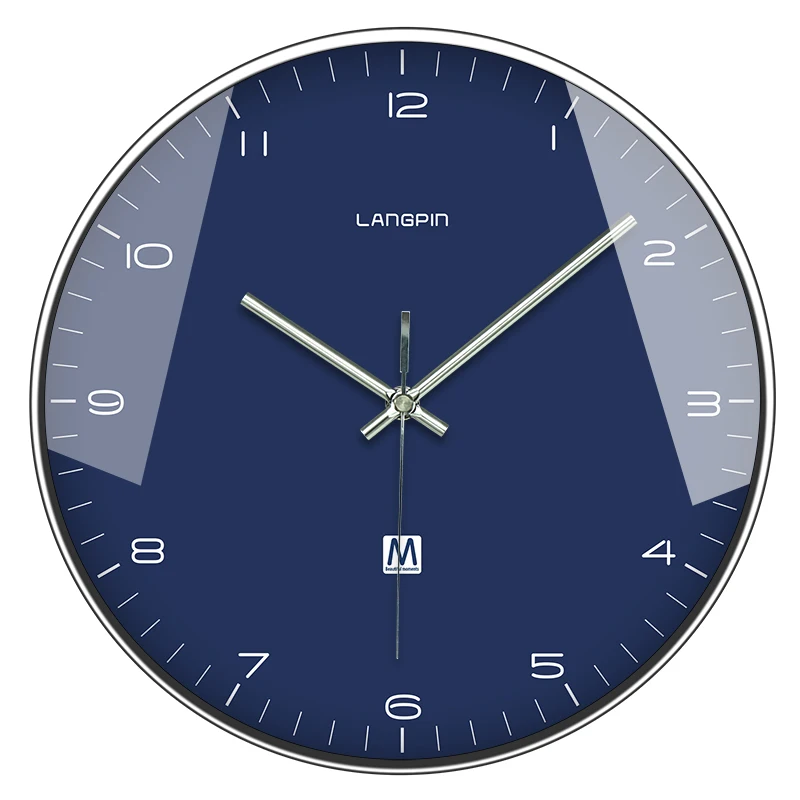 Современные настенные часы в скандинавском стиле металлические белые бесшумные