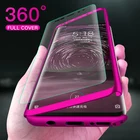 Чехол для Samsung S20 FE, S10, S9, S8, S20 Plus, S10E, Note 9, 8, 10, A70, A50, A30 S, A20, A51, A71, матовый, полное покрытие из поликарбоната, 360