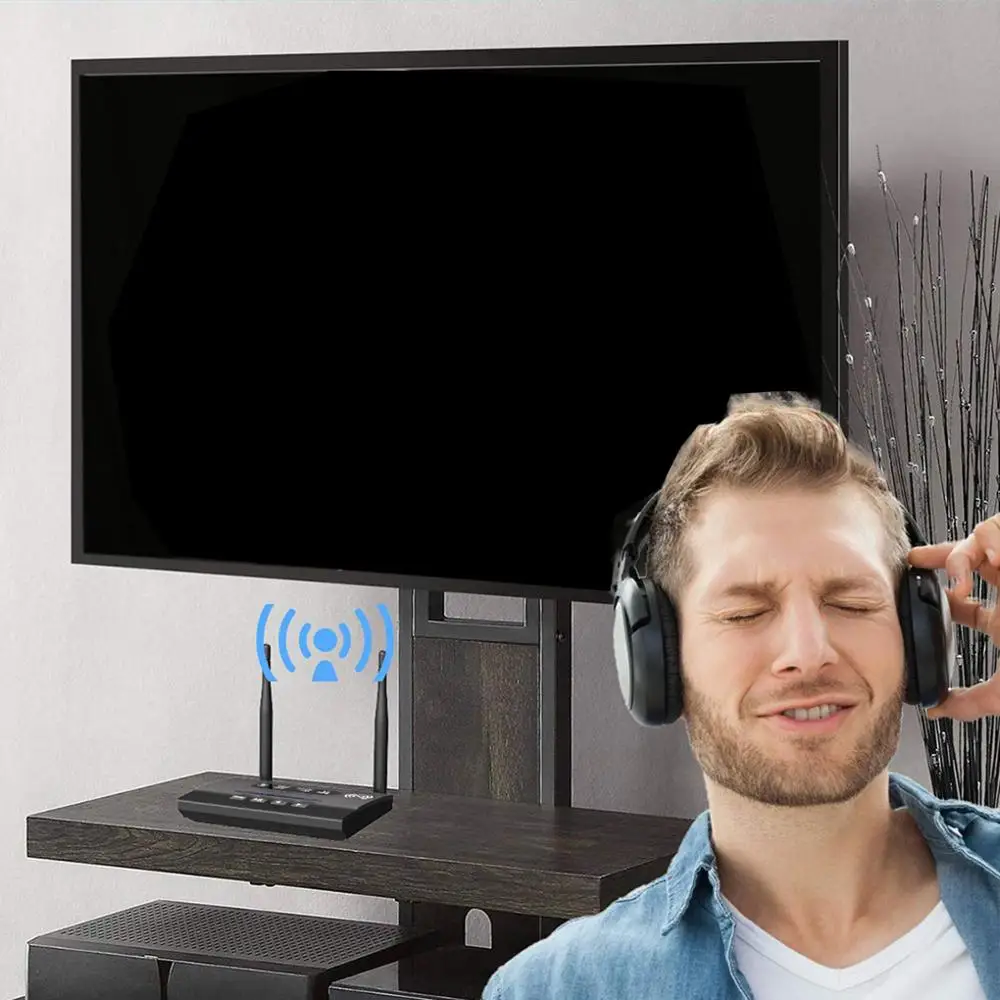 Приемник передатчик Bluetooth 5 0 аудиоадаптер дальнего действия для ТВ ПК наушников