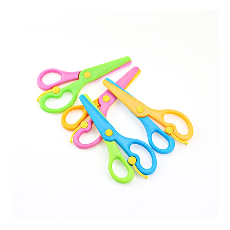Детский сад Студент Дети Безопасность Пластик ножницы Бумага резак для поделки