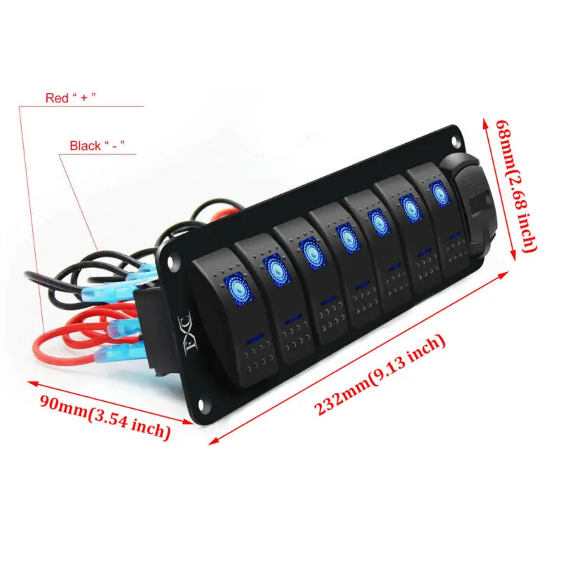 

Accessories Rocker Switch Panel Waterproof IP67 Water-Resistant Enclosed