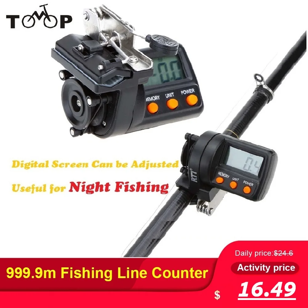 Рыболовный счетчик лески с цифровым дисплеем 999 9 м|Рыболовные лески| |