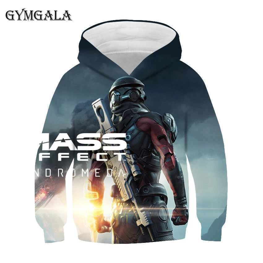 

2021 New Anime Game T-shirt Mass Effect Unisex 3D Hoodie Warm and Comfortable Soft Sportswear Boys and Girls Street Fashion