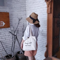 youda simple letter young printing shoulder bag ladies fashion canvas bags simple handbag large capacity casual shipping tote