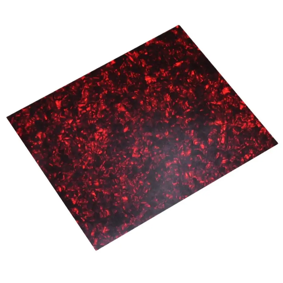 

A4 Size 0.46mm Red Pearl Celluloid Sheet 210x297mm for Pickguard Custom Inlays Guitar Pick Guitar Builder