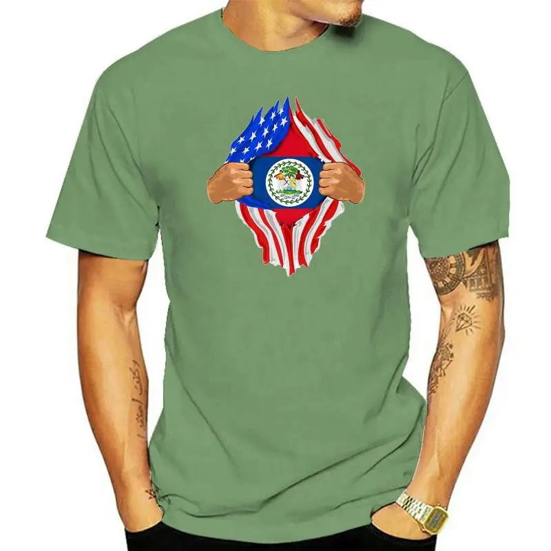 

Belizean Blood Inside Me T-Shirt Belize Flag Gift