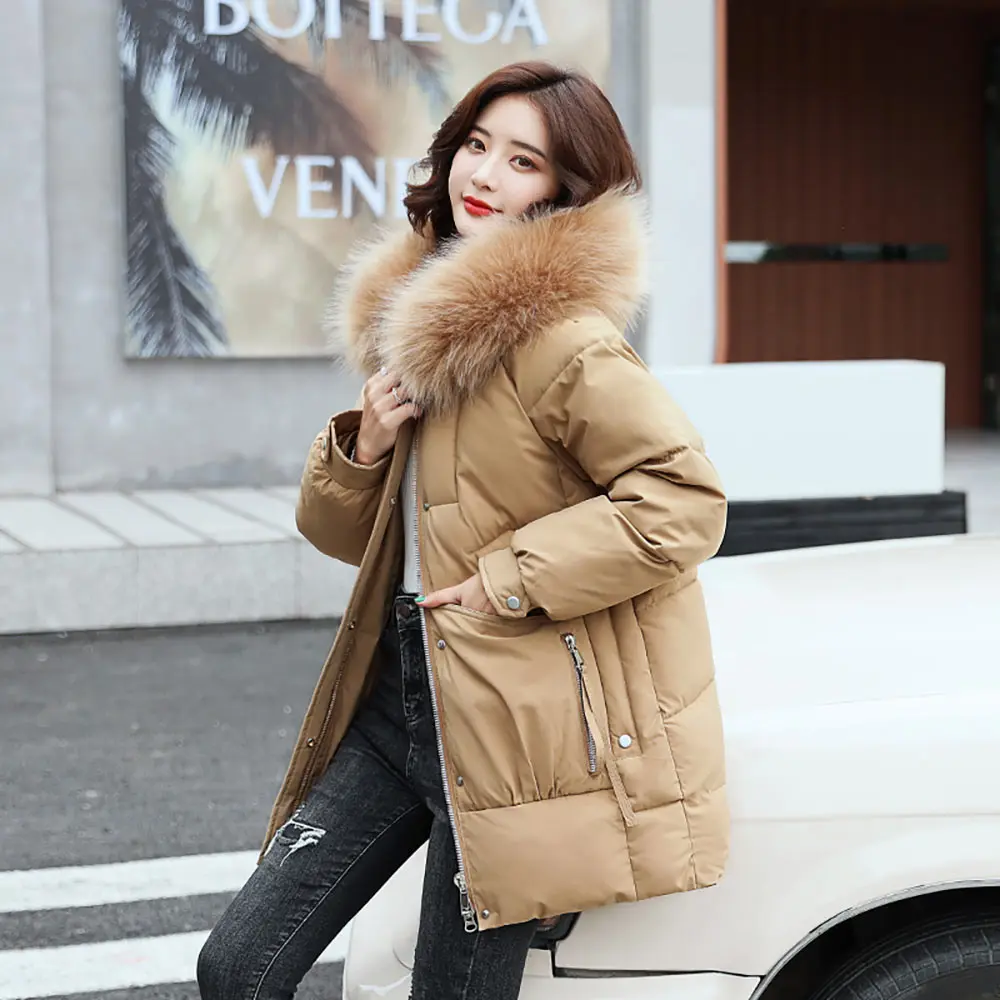 PinkyIsBlack 2022 Winter Coat Women Thickening Warm Parkas Snow Wear Slim Fashion Female Jacket 6 Colors Cotton Padded Clothes