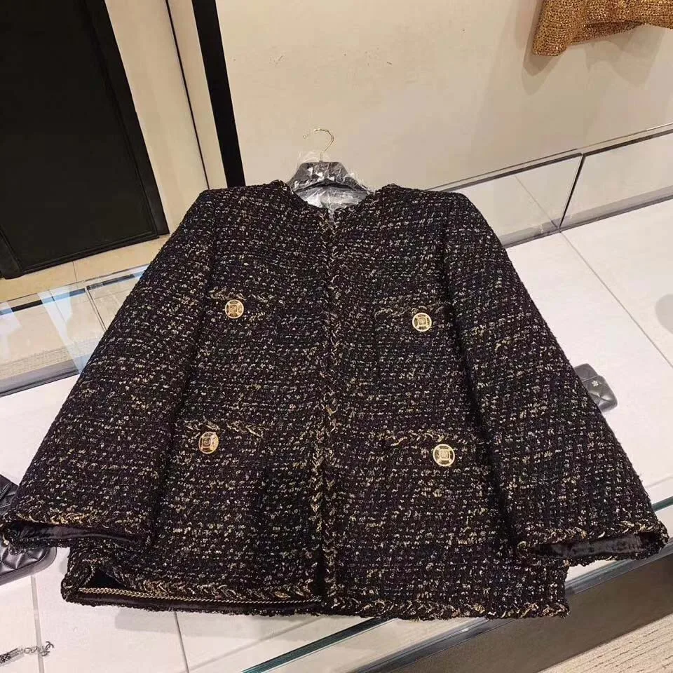 Твидовая куртка элегантное manteau femme плюс размер casaco feminino custom 5xl 6xl зимнее пальто потрясающая шерстяная куртка abrigo mujer