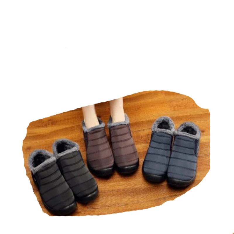 HOVINGE мужских зимних ботинок Мужская обувь теплые зимние ботинки на меху с