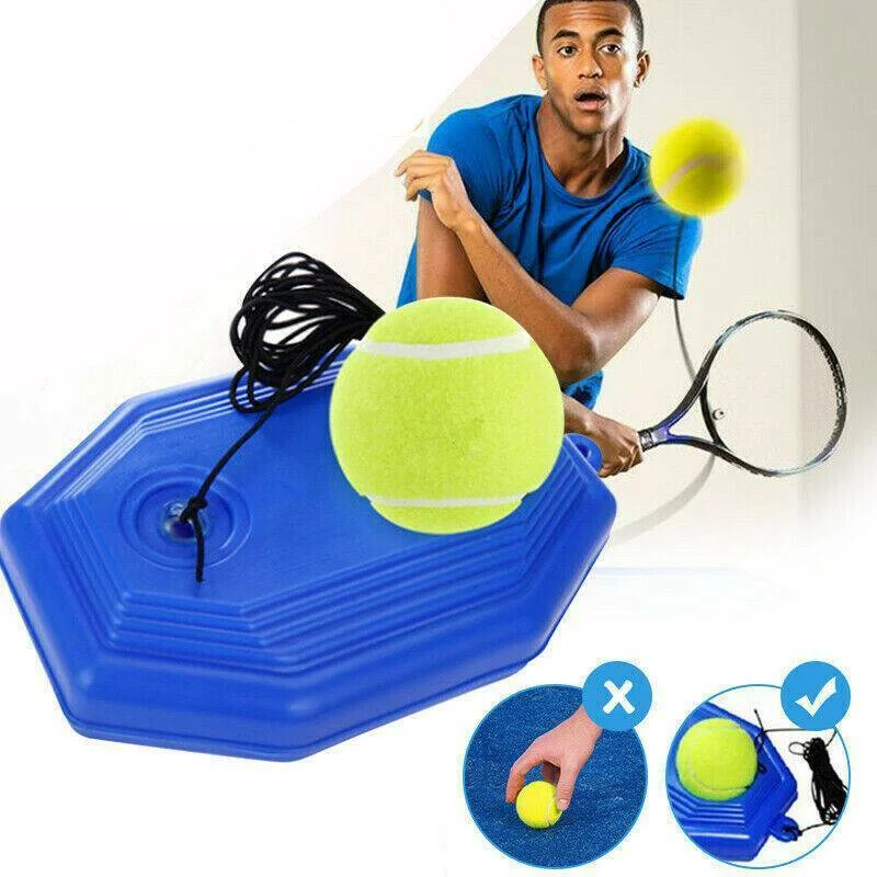 

Tennis Supply Tennis Training Aids Ball Trainer Automatic Trainer Machine Self-study Baseboard Player Practice Elastic Rope Base