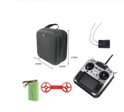 Mode2 R8 battery bag Jumper T16 Plus/T16 Pro Hall Gimbal с открытым исходным кодом мультипротокол радио передатчик JumperTX 2,4G 16CH 4,3 дюймов lcd для FPV дрона - Цвет: Mode2 R8 battery bag