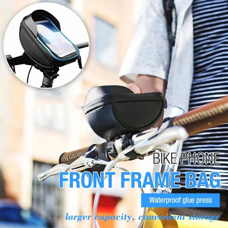 Велосипедная сумка на переднюю раму для телефона водонепроницаемый
