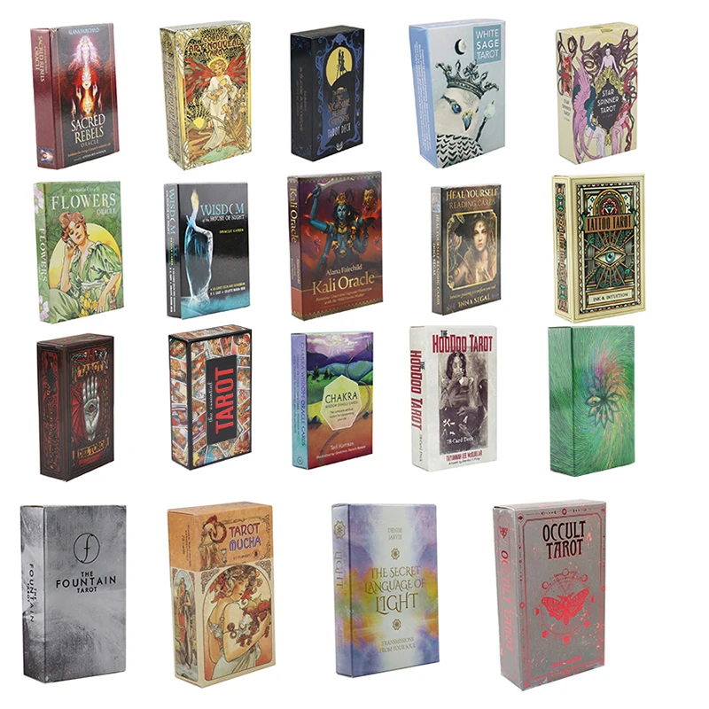 

Classic Witch Tarot Card Oracle Card English Version Suitable For Beginners Personal Games Party Deck Board Games PDF Guide Book