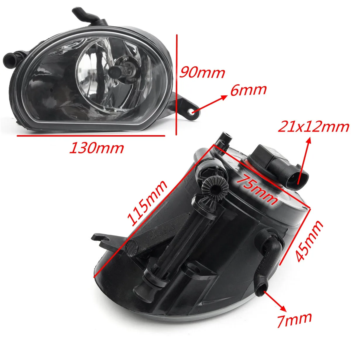 

Pair Left/Right Side Car LED Light For Audi Q7 2010 2011 2012 2013 2014 2015 Car-styling Front LED Fog Light Fog Lamp 4L0941700A