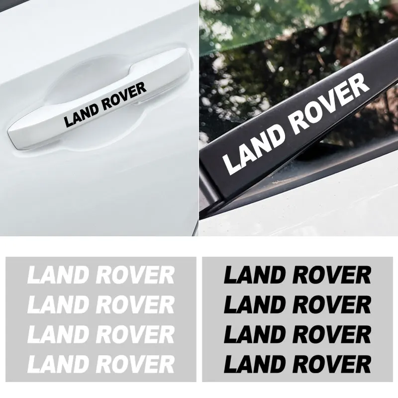 

4pcs Car Door Handle Emblem Stickers Door Wrist Wiper Decoration Decal for Land Rover Range Rover Defender Discovery Accessories