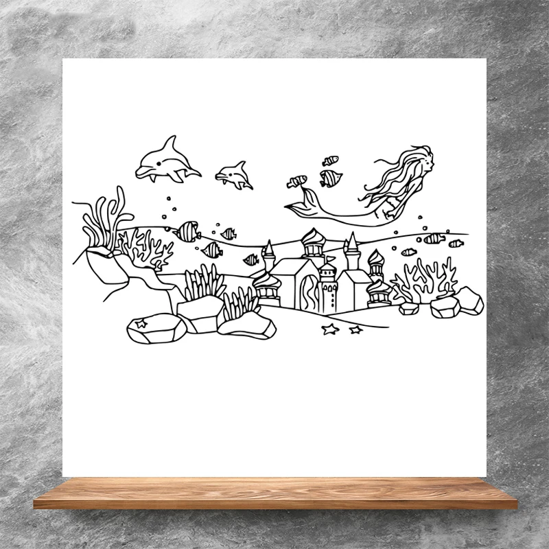 Прозрачные марки ZhuoAng для подводного города/силиконовые прозрачные печати