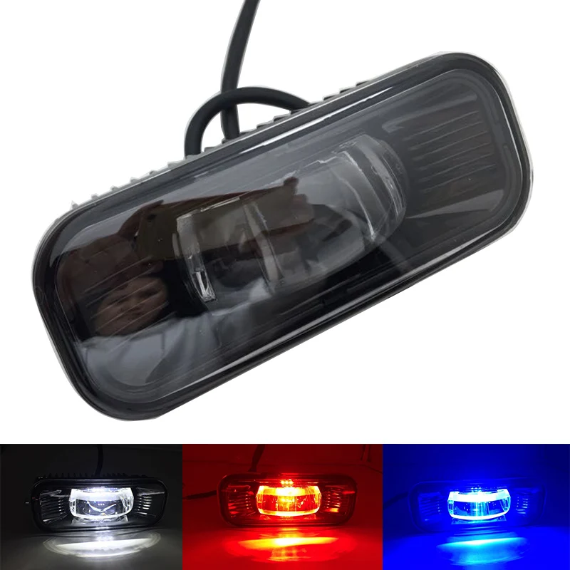 Белый красные синие вилочный погрузчик опасности Предупреждение светильник 12V 30