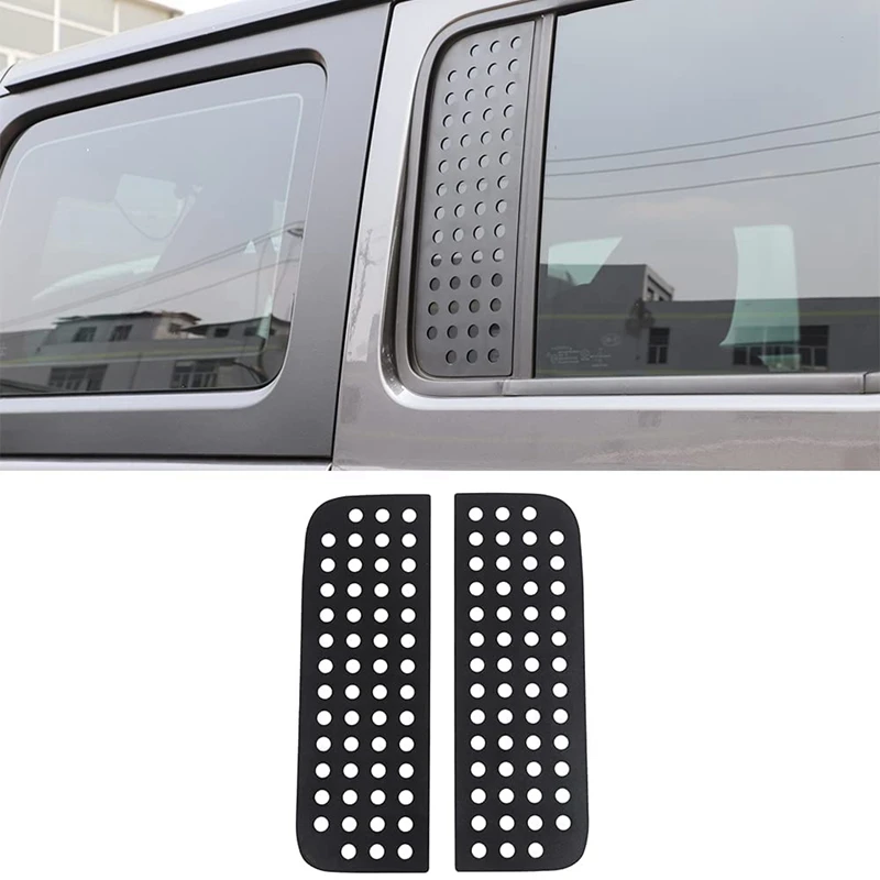 

Автомобильная задняя дверь, окно, стеклянная панель, декоративная крышка, облицовка для Jeep Wrangler JL Gladiator JT 2018 + 4 двери, алюминий