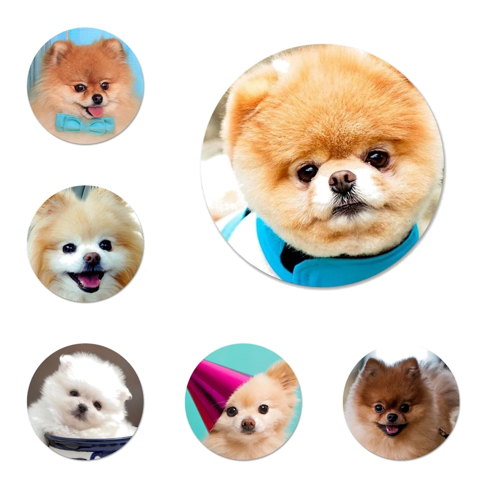 58 мм своего померанского шпица собаки значок на булавке декоративные Броши