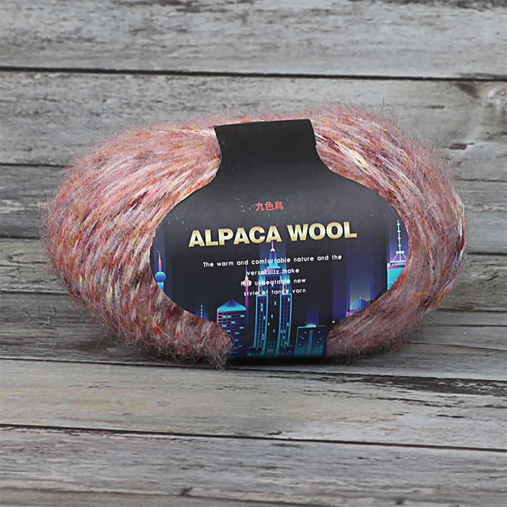 Красочные Alpacawool ручной вязки пальто свитер шарф линии из толстой шерсти инновационные и удобные товары для дома
