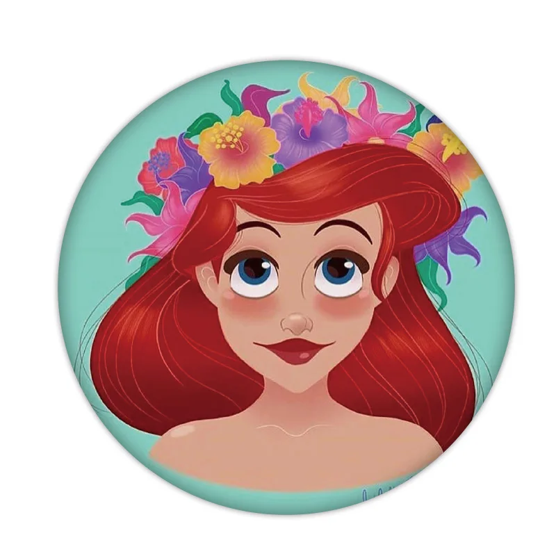 1 шт. Новое поступление Ариэль Аврора Золушка Белоснежка принцесса брошь с