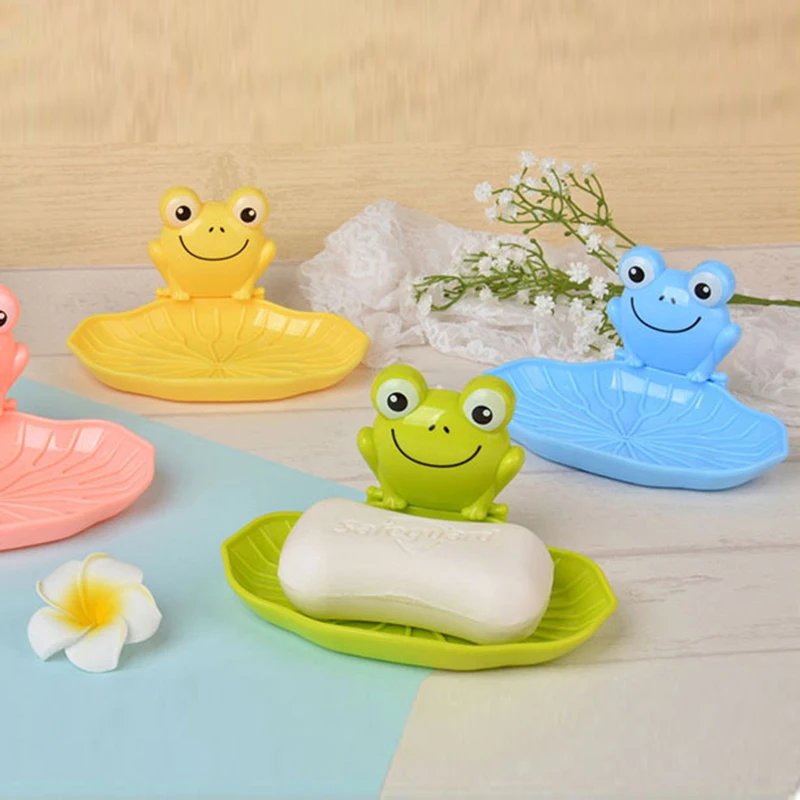 Переносной держатель для мыла с мультяшными животными без бурения Настенный