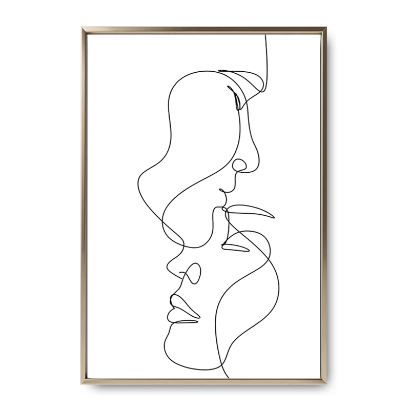 

Abstract Lady Line Wall Art Canvas Painting Nordic Wall Art Figure Body Posters And Prints Modern Minimalist Living Room Decor