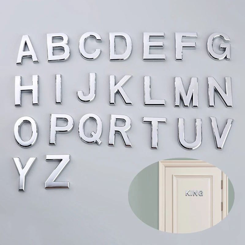 Цифры и алфавит табличка для дверей с выдвижным ящиком дома плакировкой ворот