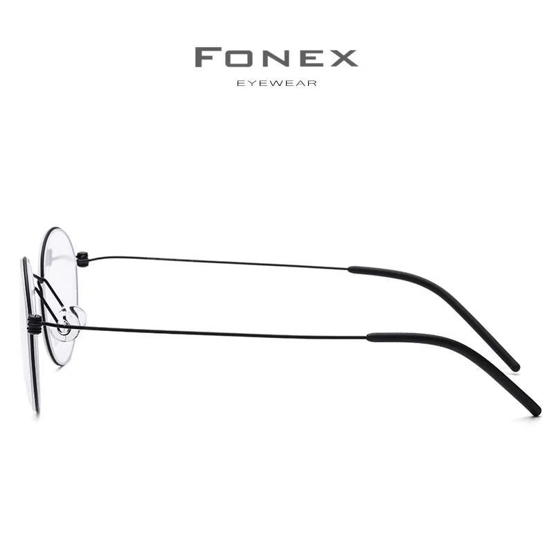 FONEX B титановая оправа для очков, женские очки по рецепту, мужские новые корейские оптические оправы для близорукости, Безвинтовые очки 7510