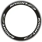 Колесные наклейки KNIGHT для 353840455060 мм, Переводные картинки, углеродные велосипедные дорожные велосипедные колесные наклейки, 2 колеса