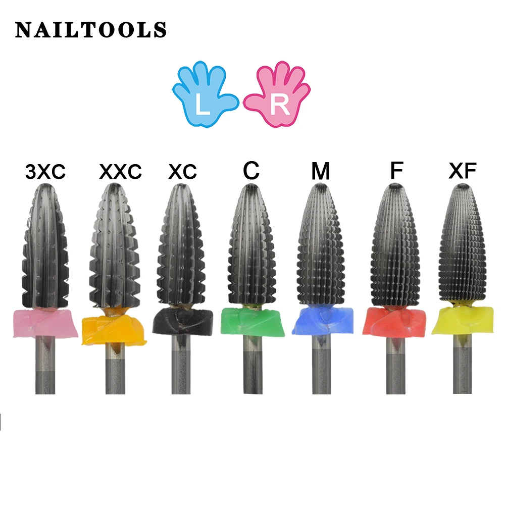 NAILTOOLS 2 Way Typhoon карбид вольфрама левая + правая рука Вольфрам стабильная фотофреза