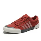 Кеды мужские однотонные, Вулканизированная подошва, на шнуровке, холщовые кроссовки, Повседневная теннисная обувь, белые, 2021