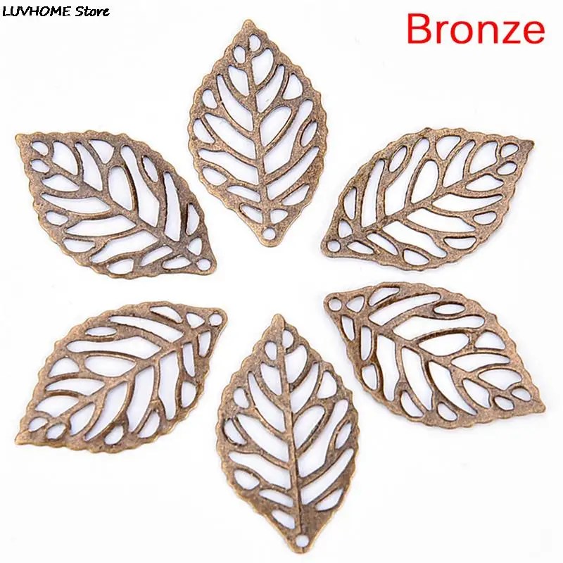 50 шт./лот цветы срезанные листья подвески ювелирные изделия задатки белый