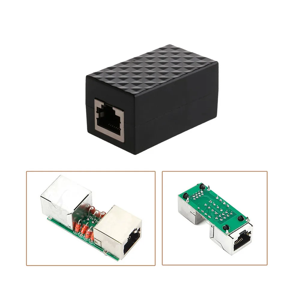 Ouhaobin сетевой адаптер Ethernet Защита от перенапряжения устройство защиты RJ-45 |