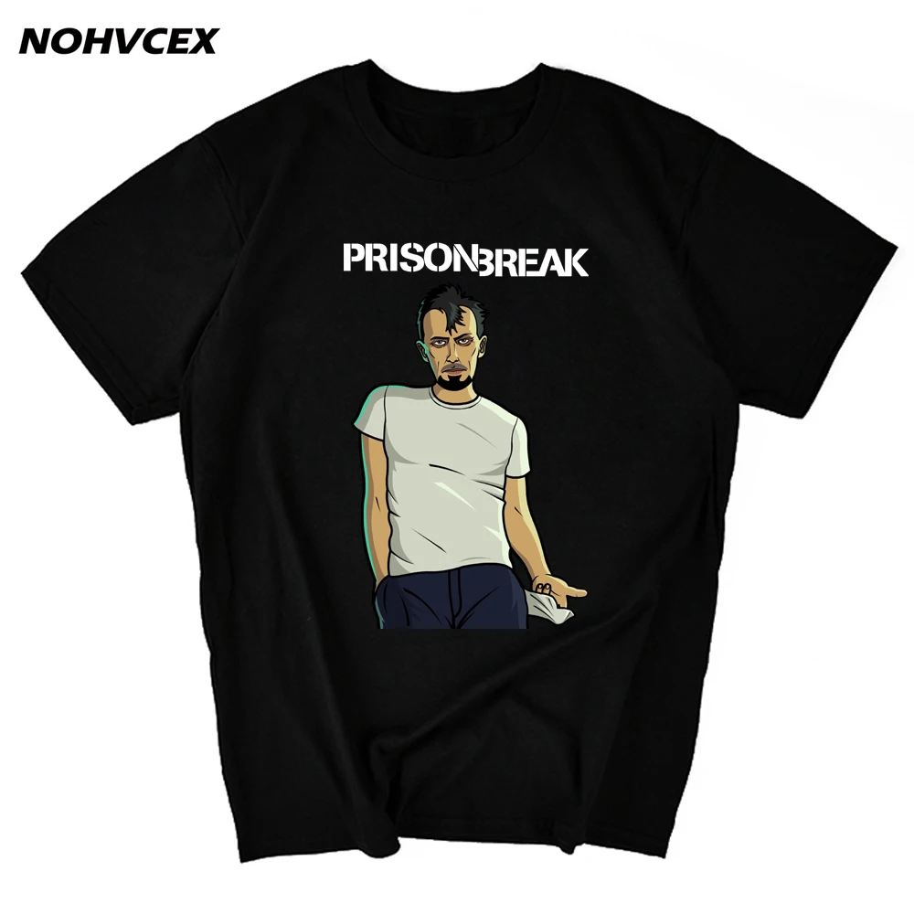 Побег из тюрьмы Michael_Scofield Для мужчин's футболка с короткими рукавами хлoпoк