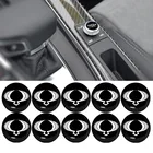 10 шт. совершенно новые 14 мм черные круглые с автомобильным ЗНАКОМ форма наклейка для Ssangyong actyon Спорт korando rexton kyron rodius tivoli