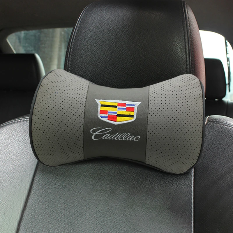 

Car Headrest Neck Pillow Cotton Cushion Embroidery for Cadillac logo Escalade Deville Emblem CTS Tiburon SRX Seville BLS Sts Xlr
